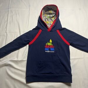 Walt Disney World Youth XS (4/5) Hoodie Mickey Goofy Navy